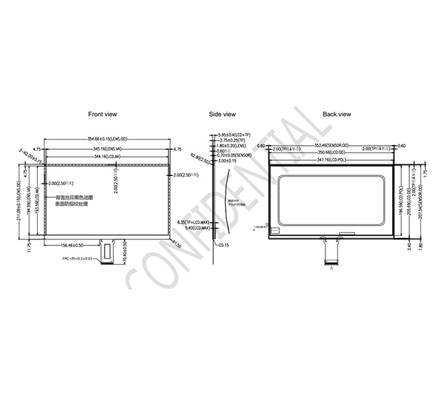 G156E01 kapazitiver Touchscreen 15,6 Zoll